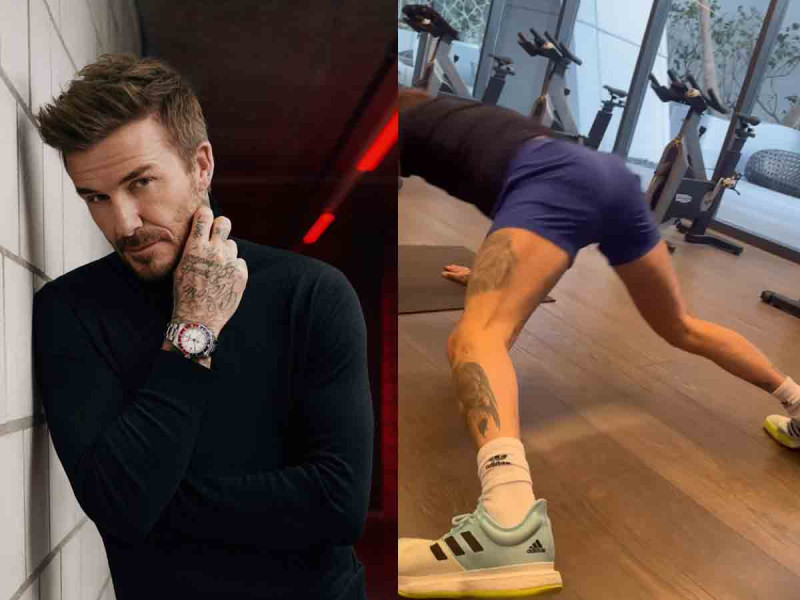 Victoria Beckham deleita a sus fans con sensual video de David entrenando