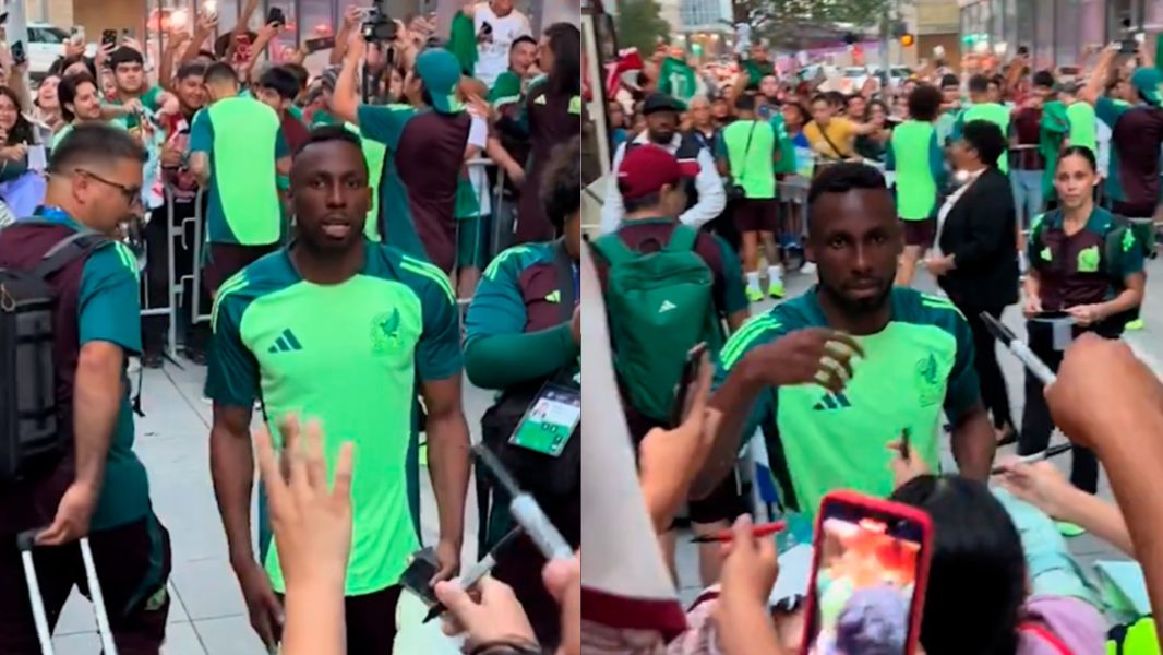 Julián Quiñones regaña a aficionado que avienta jersey del América