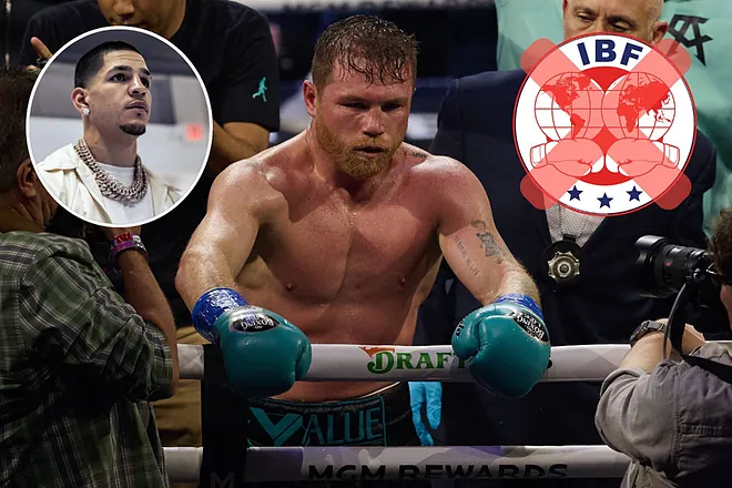 Canelo Álvarez se quedaría sin su título mundial de la FIB por elegir a Edgar Berlanga