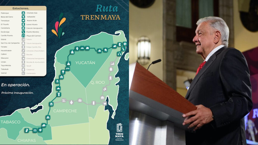 Circuito del Tren Maya quedará completado del 6 al 8 de septiembre, anuncia AMLO