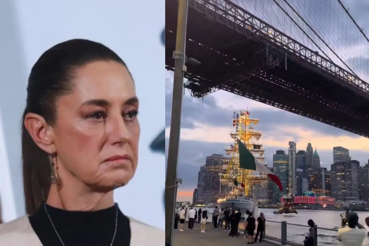 Califica Sheinbaum de mezquinas las críticas a la Marina por accidente en NY